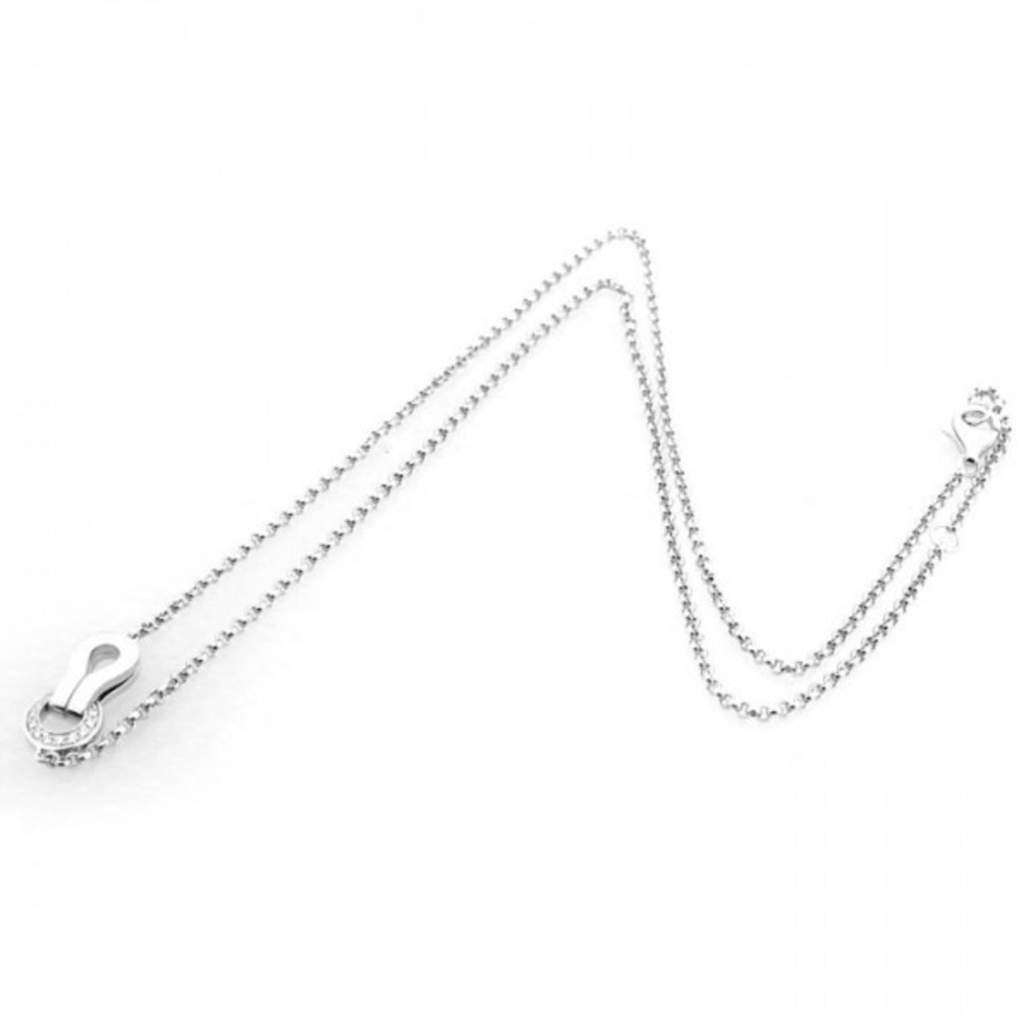 Cartier Women's White Gold Diamond Necklace by Cartier in White