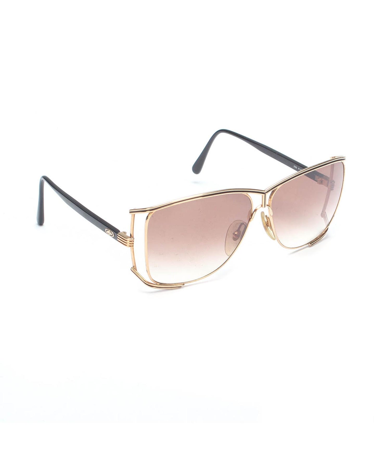 Dior Women's Brown Aviator Tinted Sunglasses in Brown