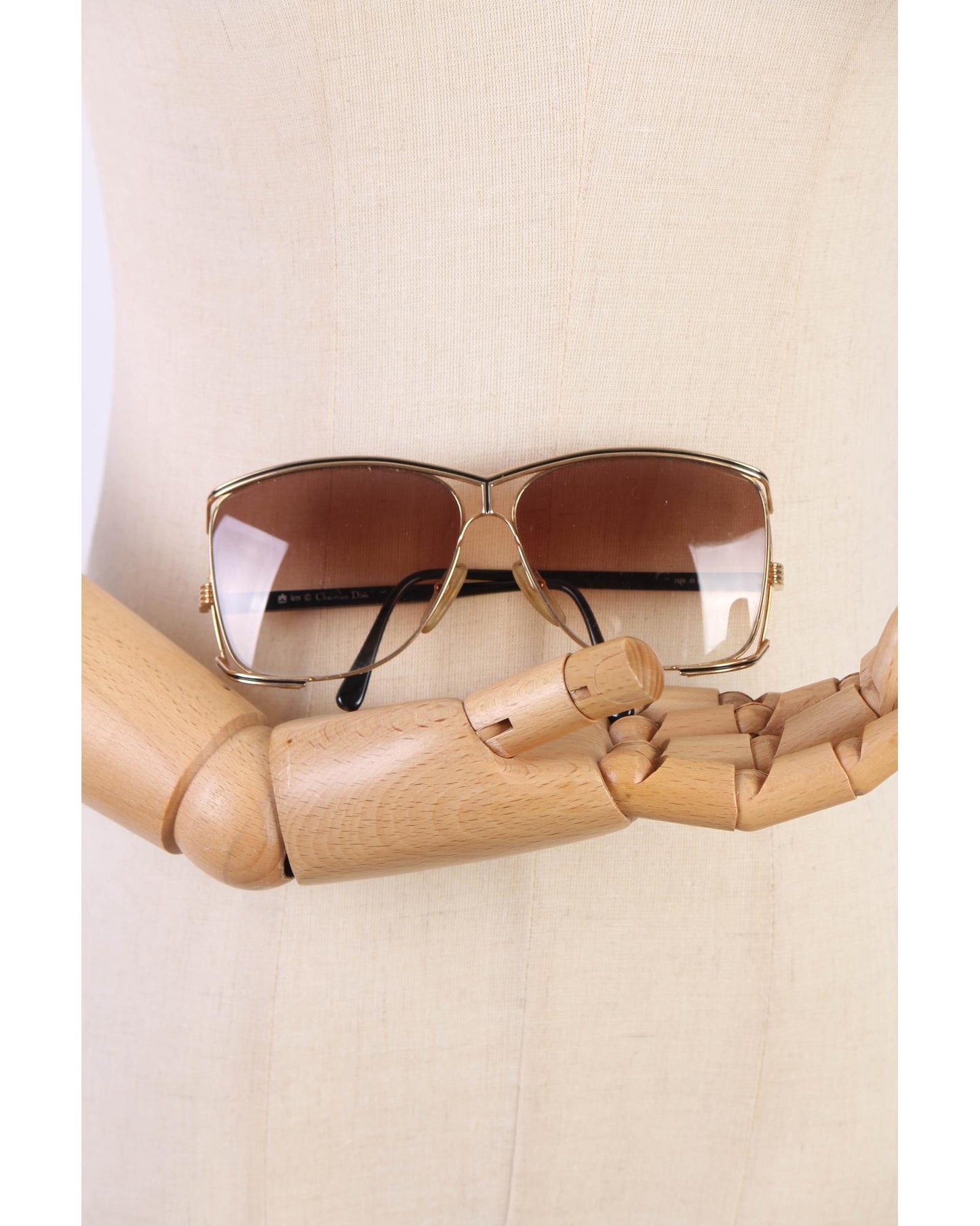 Dior Women's Brown Aviator Tinted Sunglasses in Brown