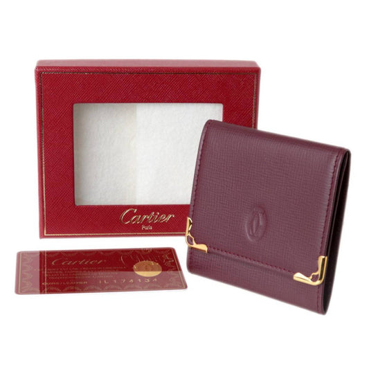 Cartier Women's Cartier Must de Cartier Leather Wallet in Burgundy