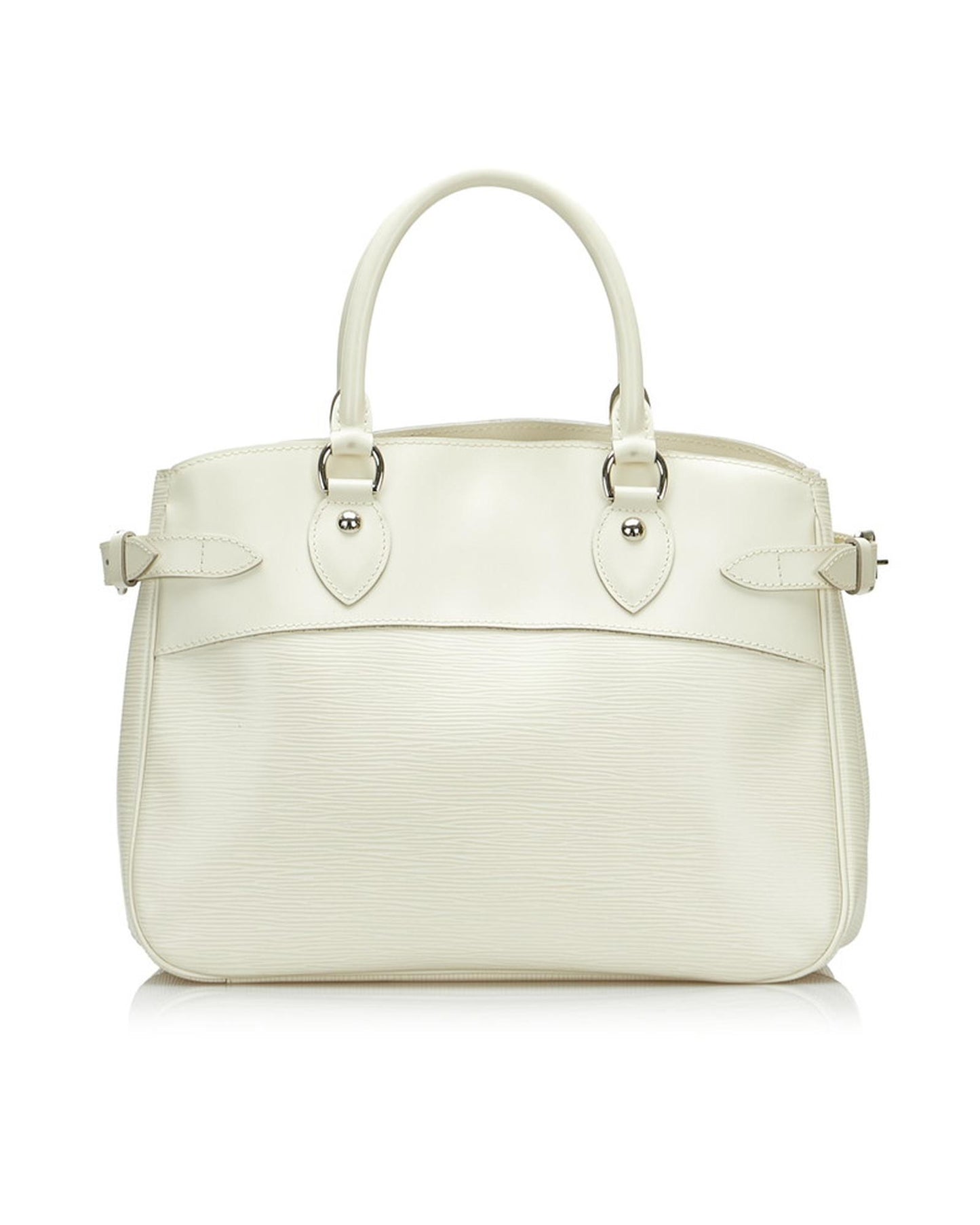 Louis Vuitton Women's White Epi Passy PM Bag in Excellent Condition in White