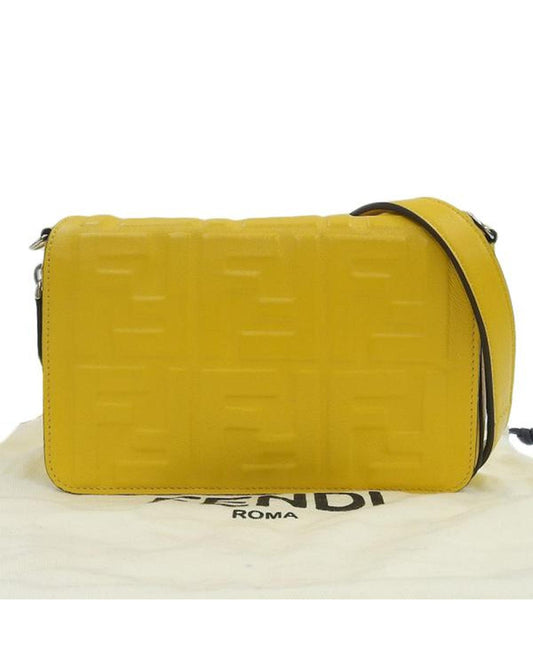 Fendi Women's Mini Expandable Flap Bag in Yellow in Yellow