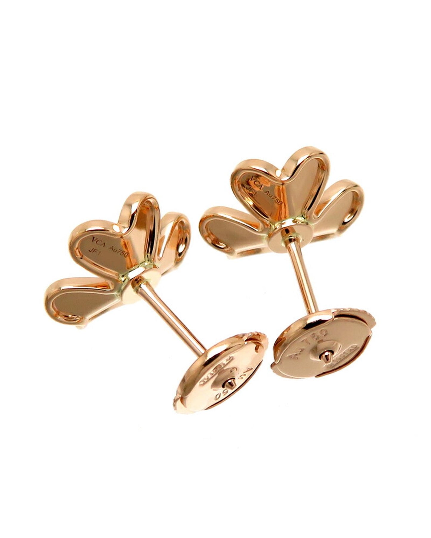 Van Cleef & Arpels Women's 18K Gold Frivole Ruby Earrings in Rose Gold
