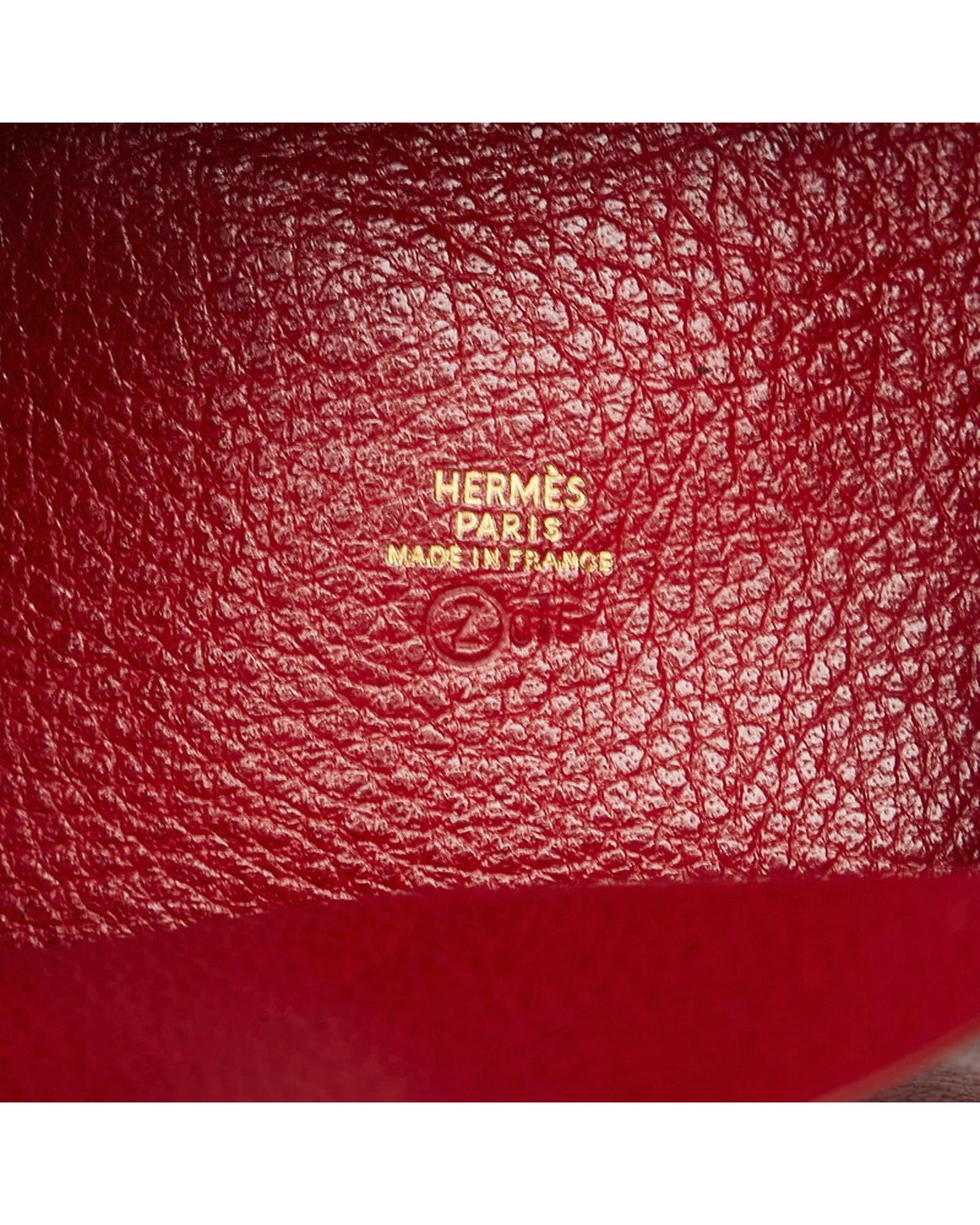 Hermes Women's Excellent Condition Red Zulu Coin Wallet in Red