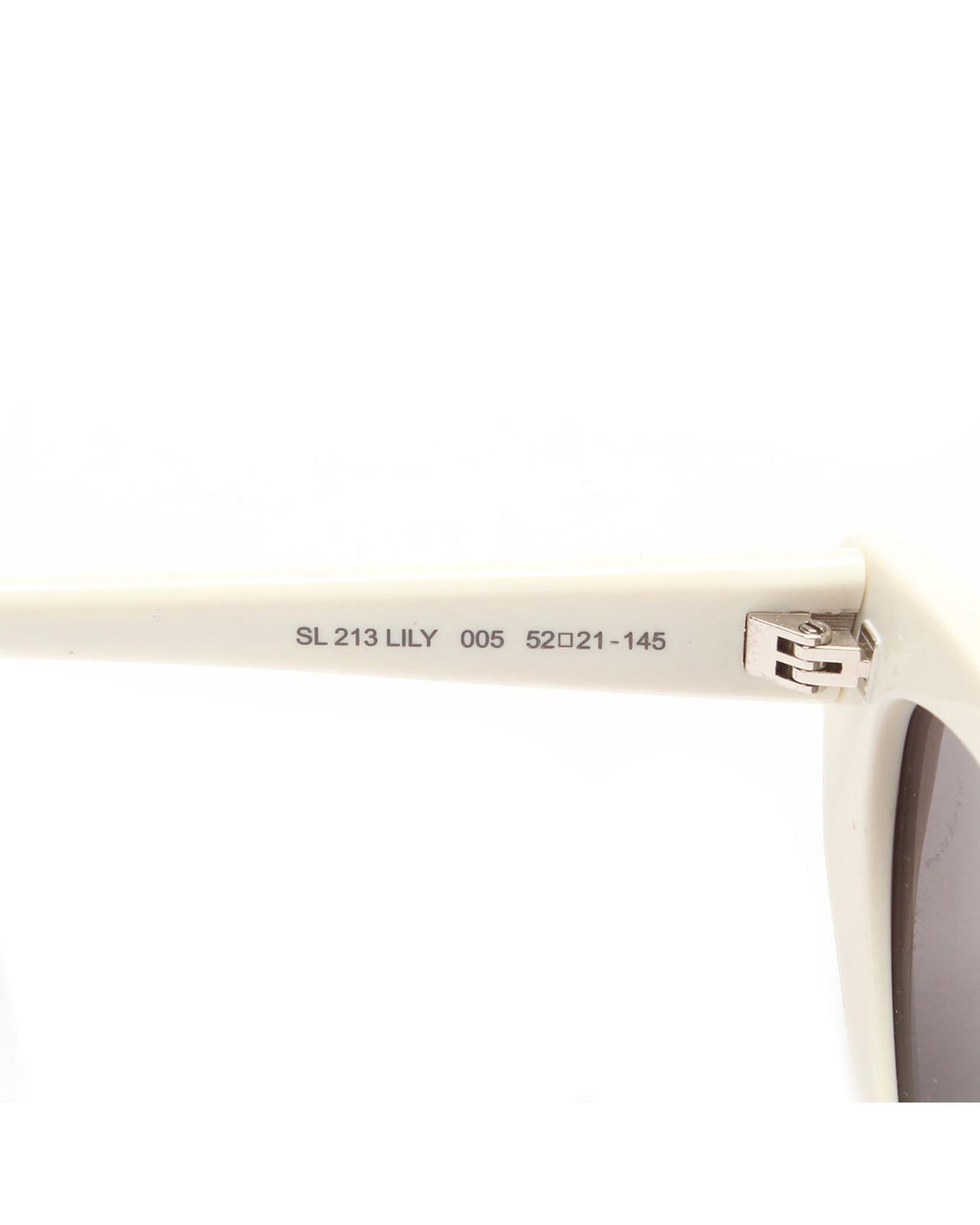 YSL Women's Tinted Cat Eye Sunglasses in White