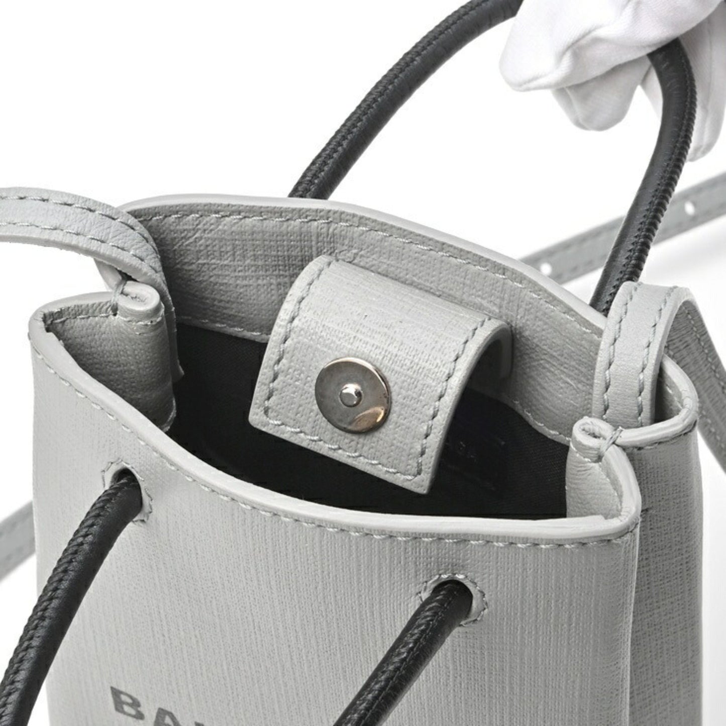 Balenciaga Women's Gray Leather Shoulder Bag by Balenciaga in Grey