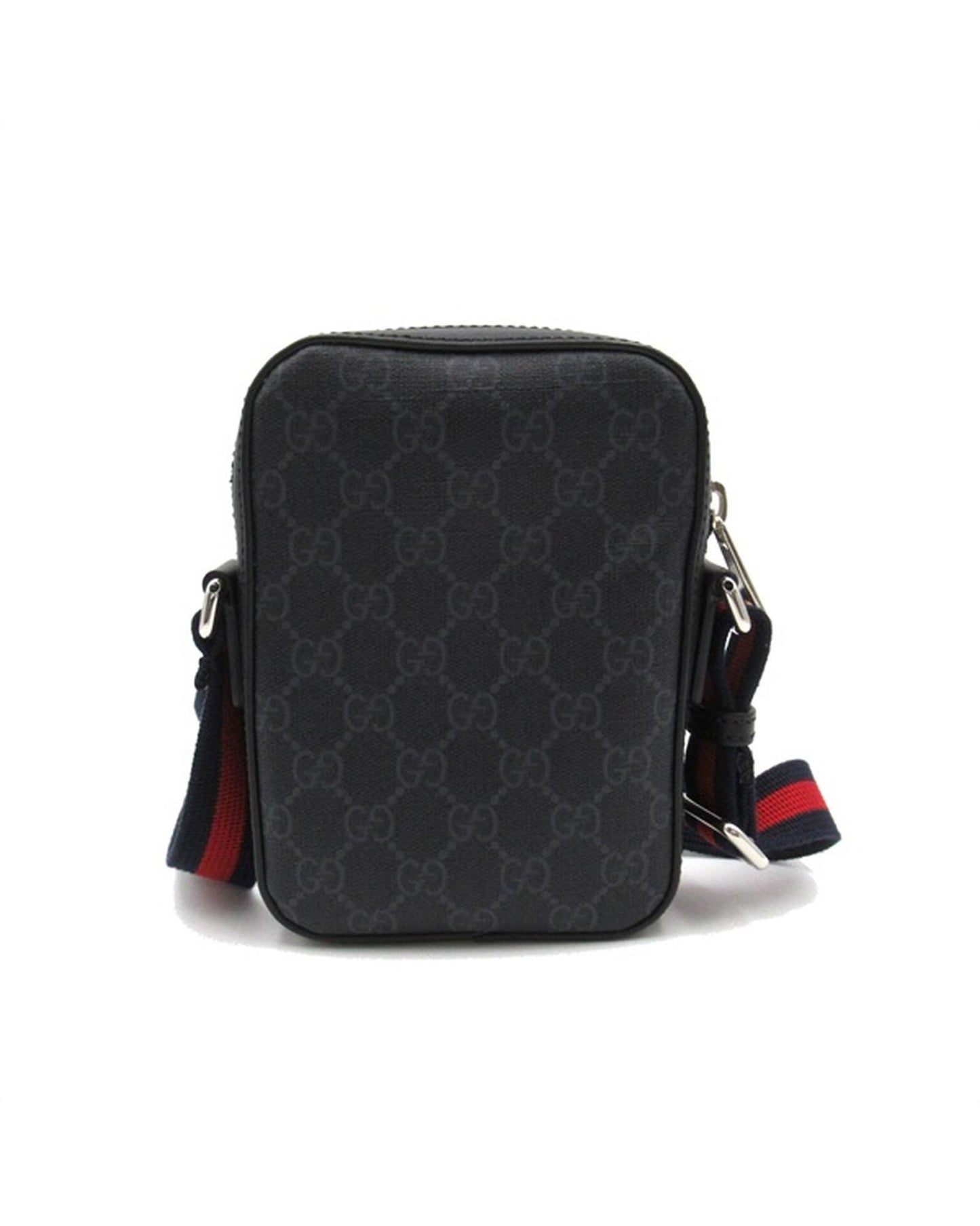 Gucci Women's Black Supreme Messenger Bag in Excellent Condition in Black