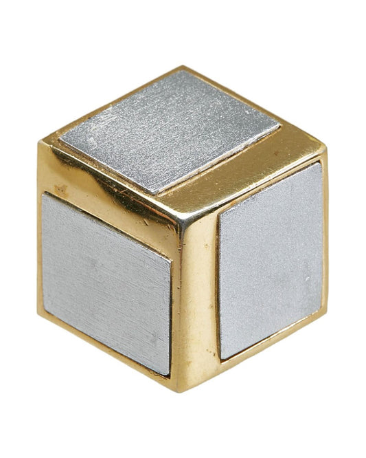 Givenchy Women's 3D Cube Silver Brooch Jewelry in Silver