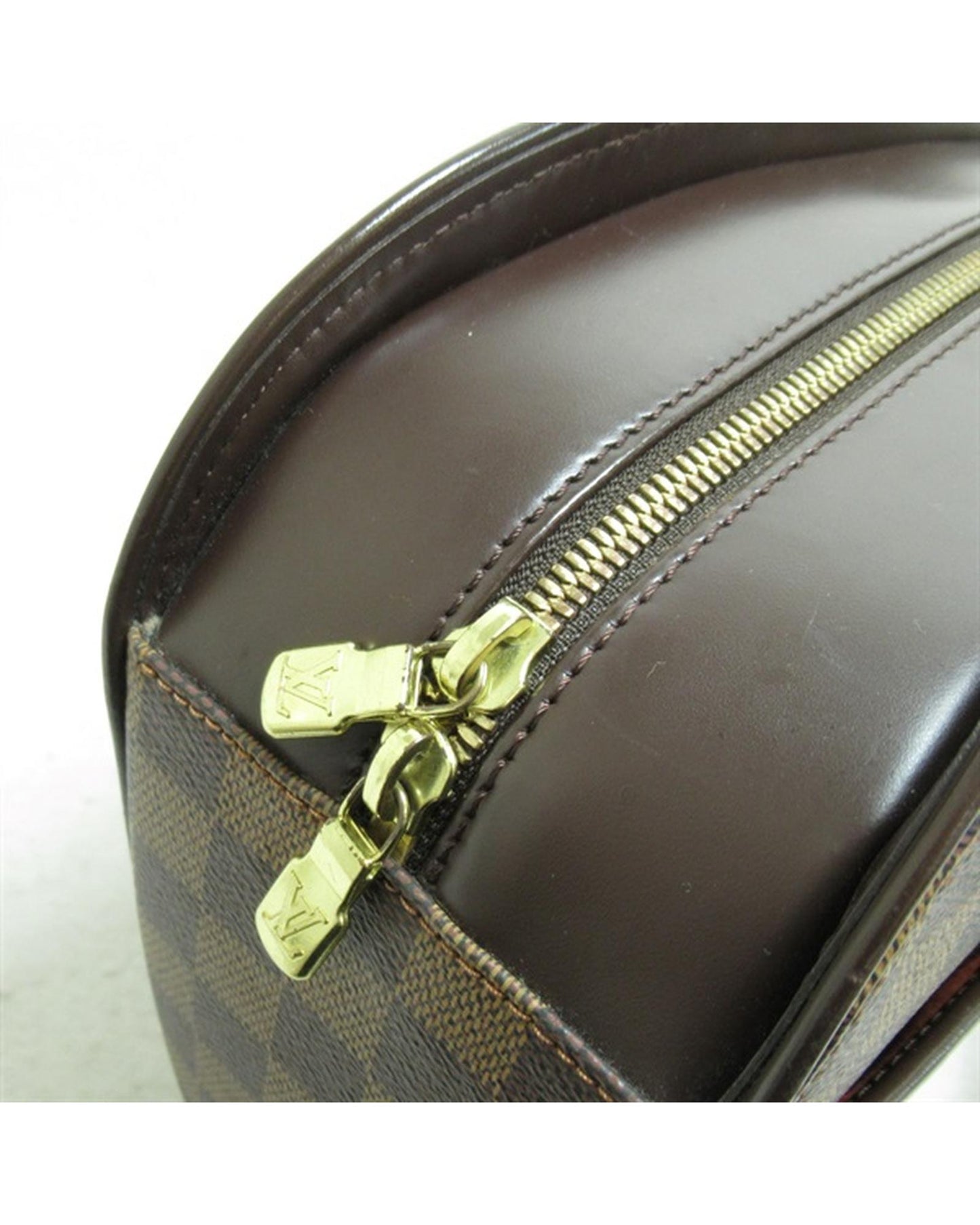 Louis Vuitton Women's Brown Designer Damier Ebene Nolita Bag in Excellent Condition in Brown