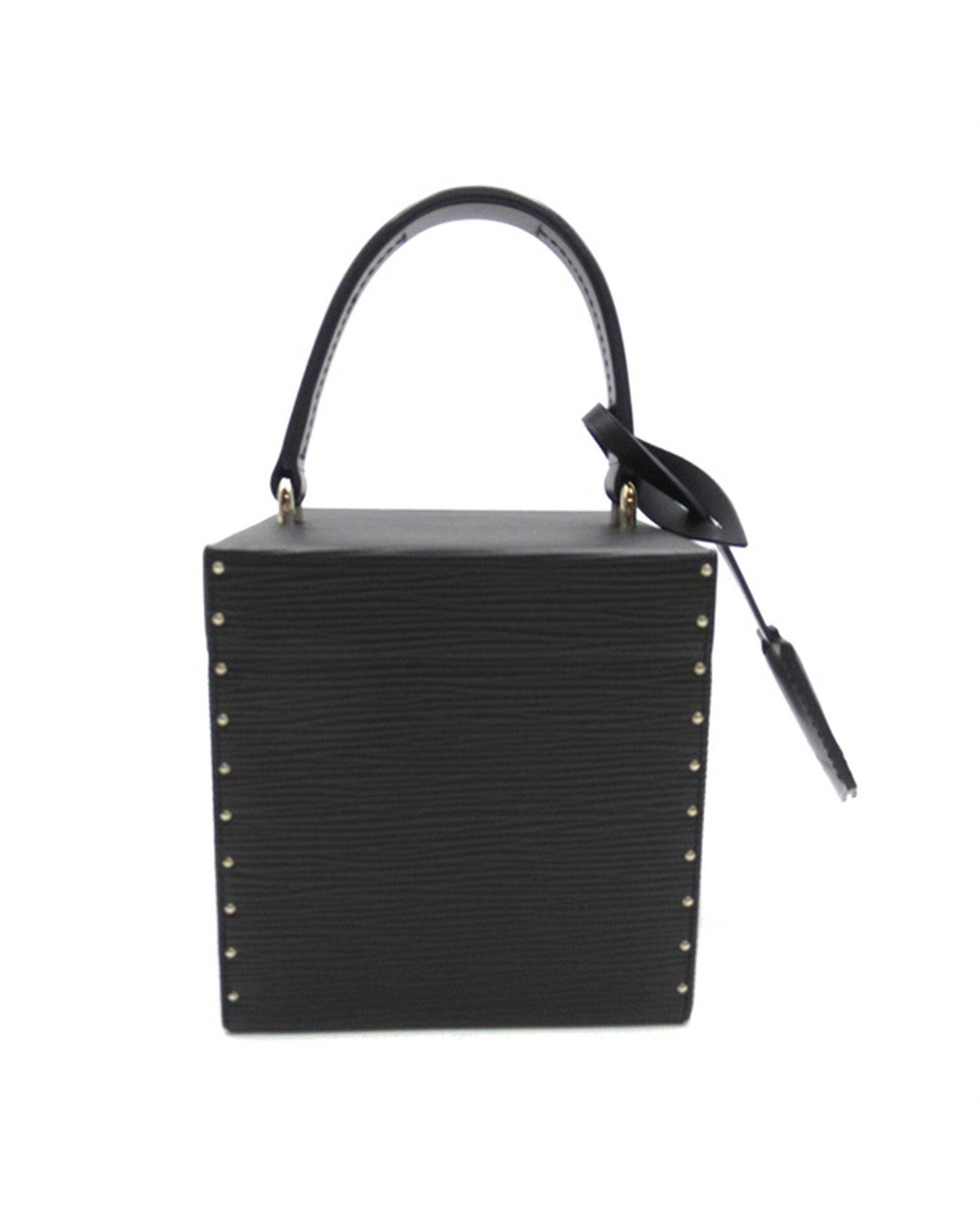 Louis Vuitton Women's Black Epi Leather Box Bag in Excellent Condition in Black