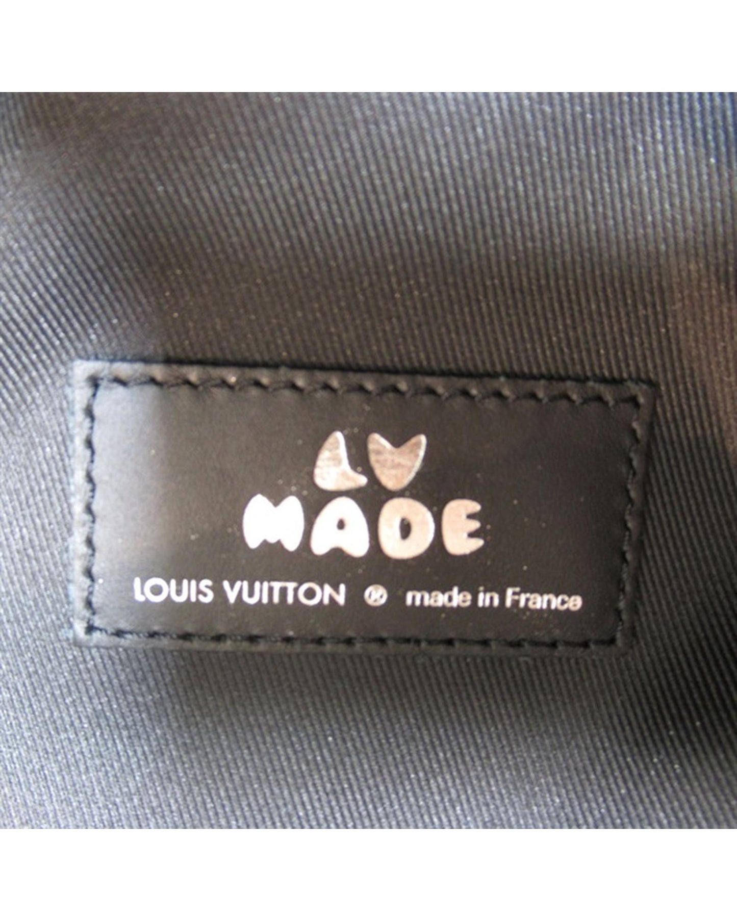 Louis Vuitton Women's Leather Monogram Denim Multipocket Backpack Bag in Black