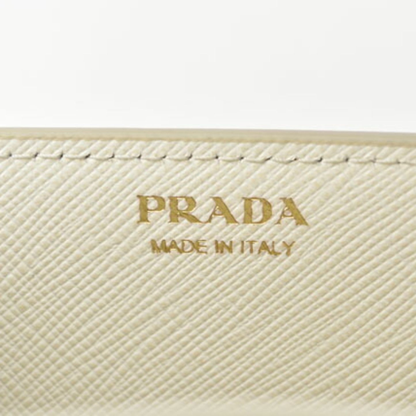 Prada Women's Chic White Leather Chain Wallet with Wallet Chain by Prada in White