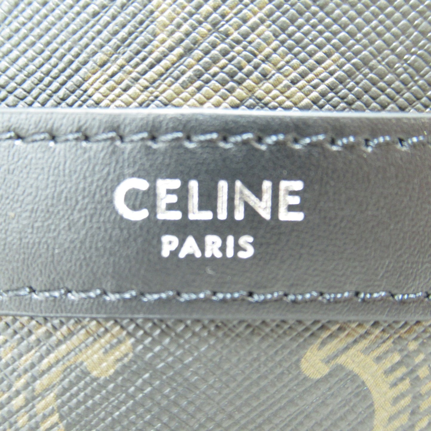 Celine Unisex Canvas Shoulder Bag with Timeless Appeal in Black