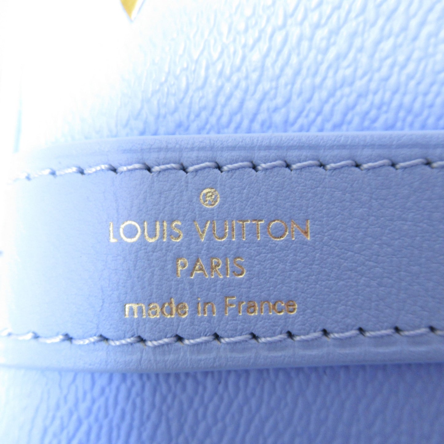 Louis Vuitton Unisex Premium Blue Canvas Boston Bag for Travel or Everyday Use - Excellent Condition in Blue
