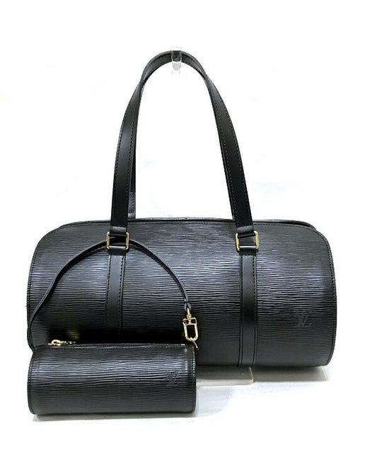 Louis Vuitton Women's Black Epi Soufflot Bag in Excellent Condition in Black