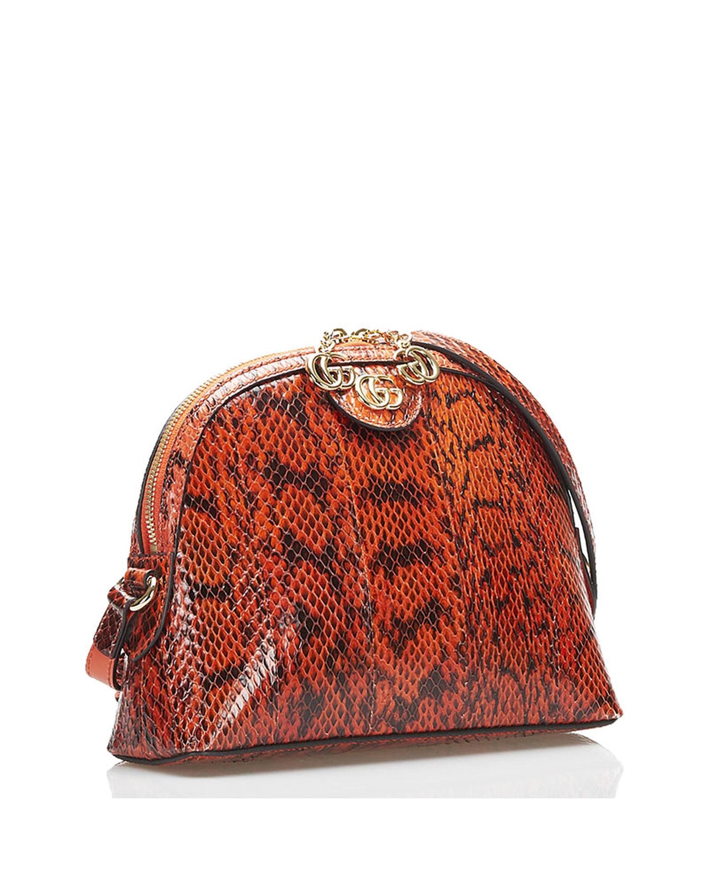Gucci Women's Small Ophidia Shoulder Bag in Orange in Orange