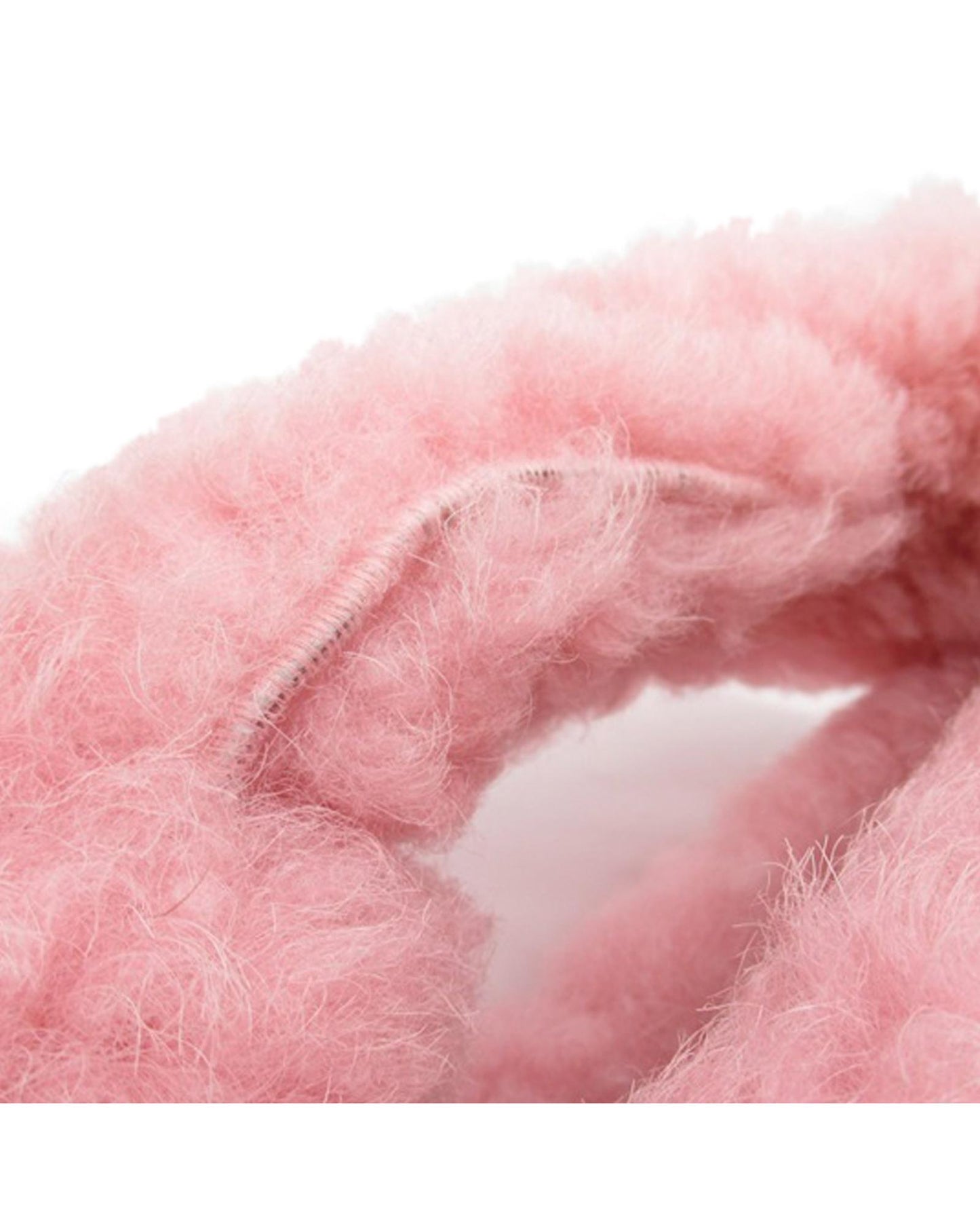 Bottega Veneta Women's Shearling Knotted Mini Zipper Bag in Pink