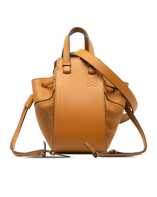 Loewe Men's Brown Leather Hammock Bag in Excellent Condition in Brown
