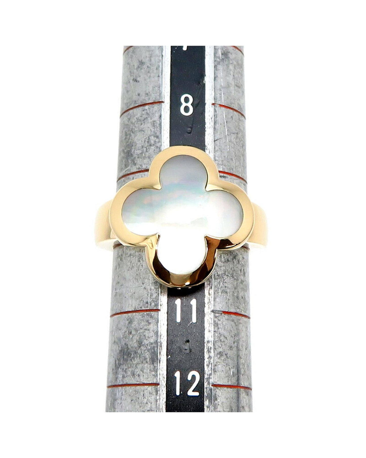 Van Cleef & Arpels Women's Mother of Pearl Alhambra Ring in 18K Gold in White