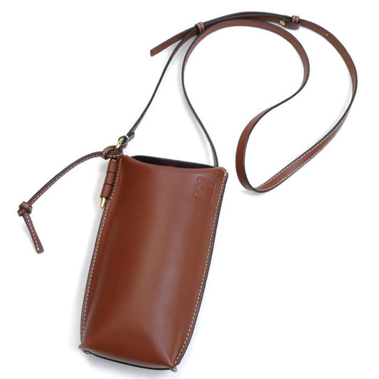 Loewe Women's Leather Designer Door Pocket with Timeless Design in Brown