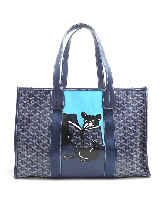Goyard Women's BlueGoyard Villette Tote MM Bag in Excellent Condition in Blue