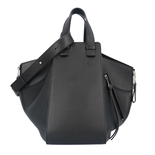 Loewe Women's Versatile Black Leather Shoulder Bag by Renowned Designer in Black