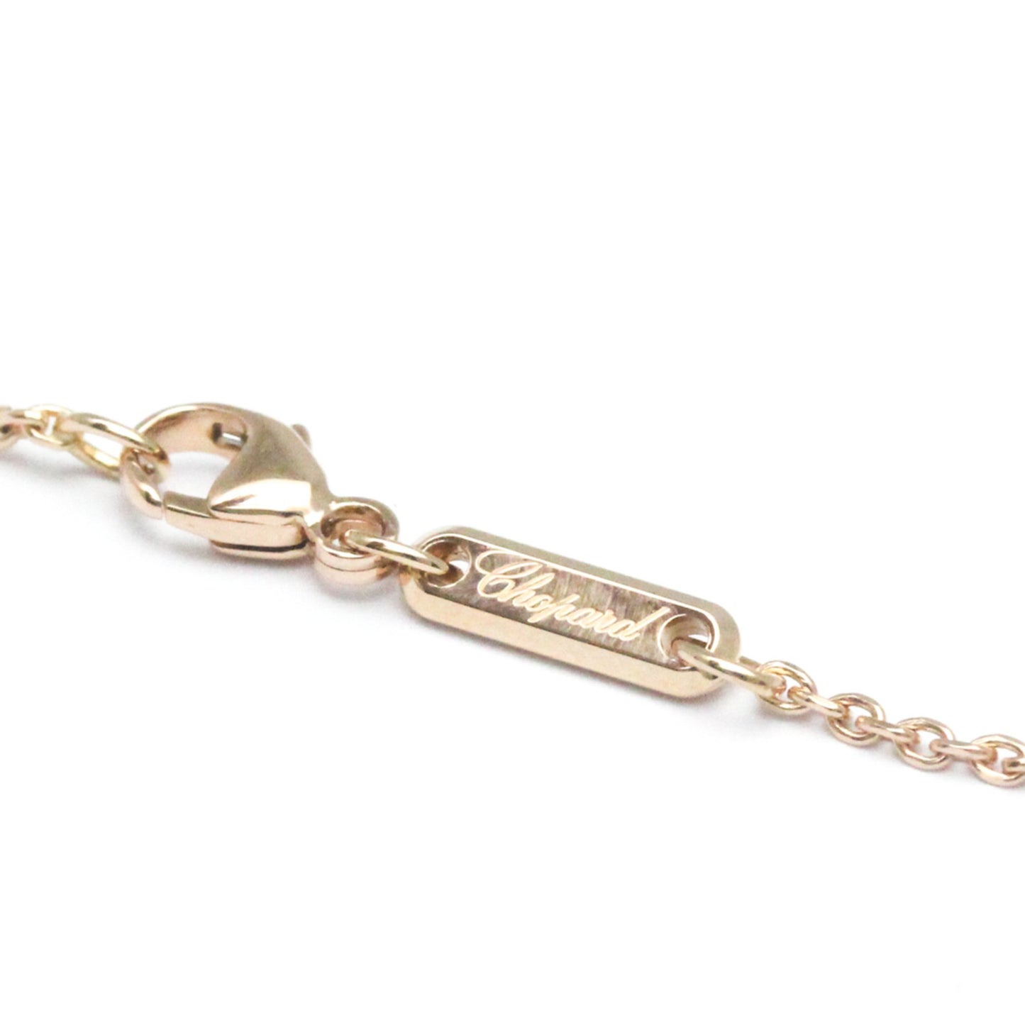 Chopard Women's Happy Diamond Heart Pendant Necklace in Pink