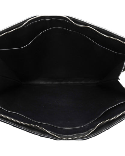 Bottega Veneta Women's Intrecciato Black Clutch Bag in Black