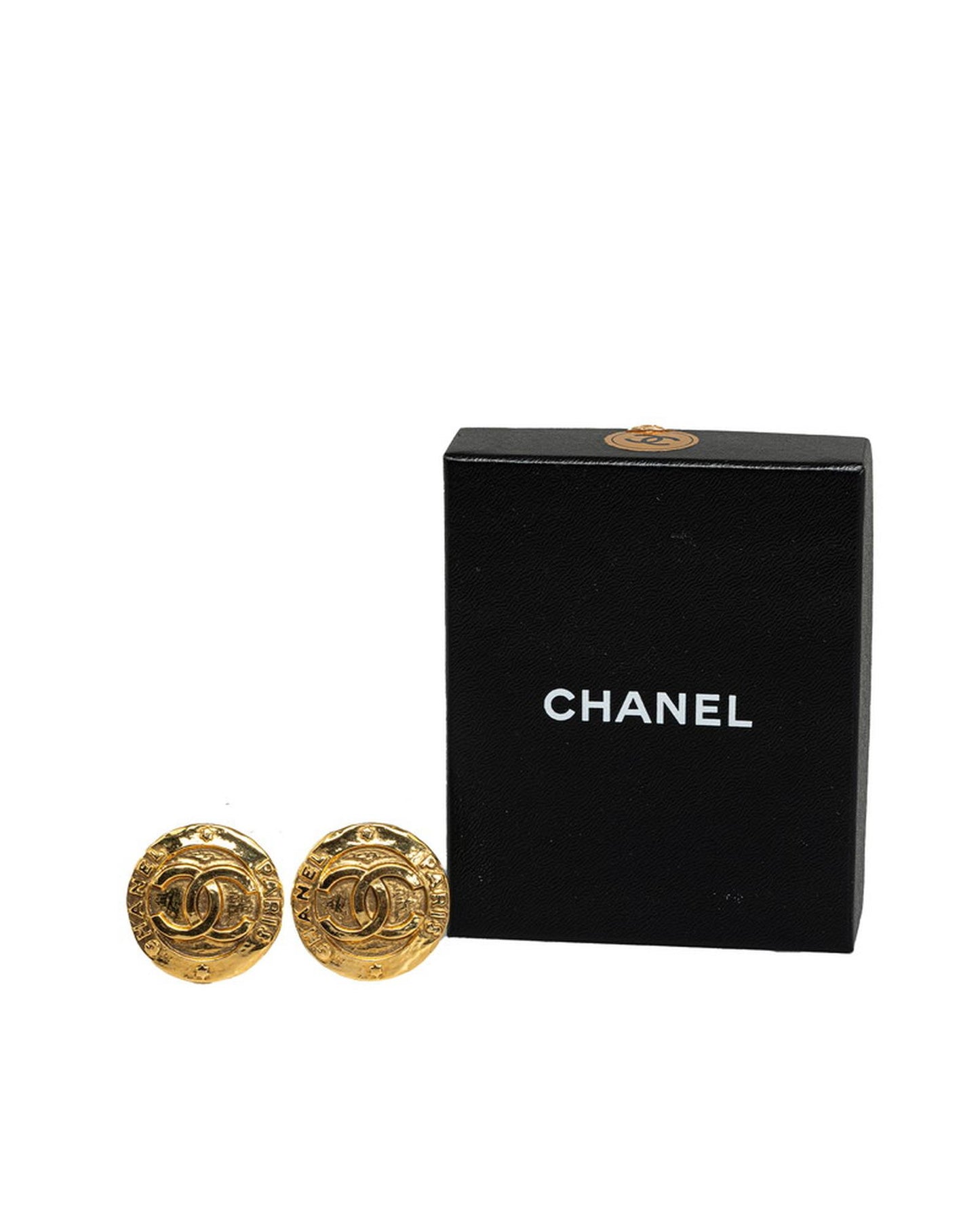 Chanel Women's Classic Gold CC Clip On Earrings in Gold