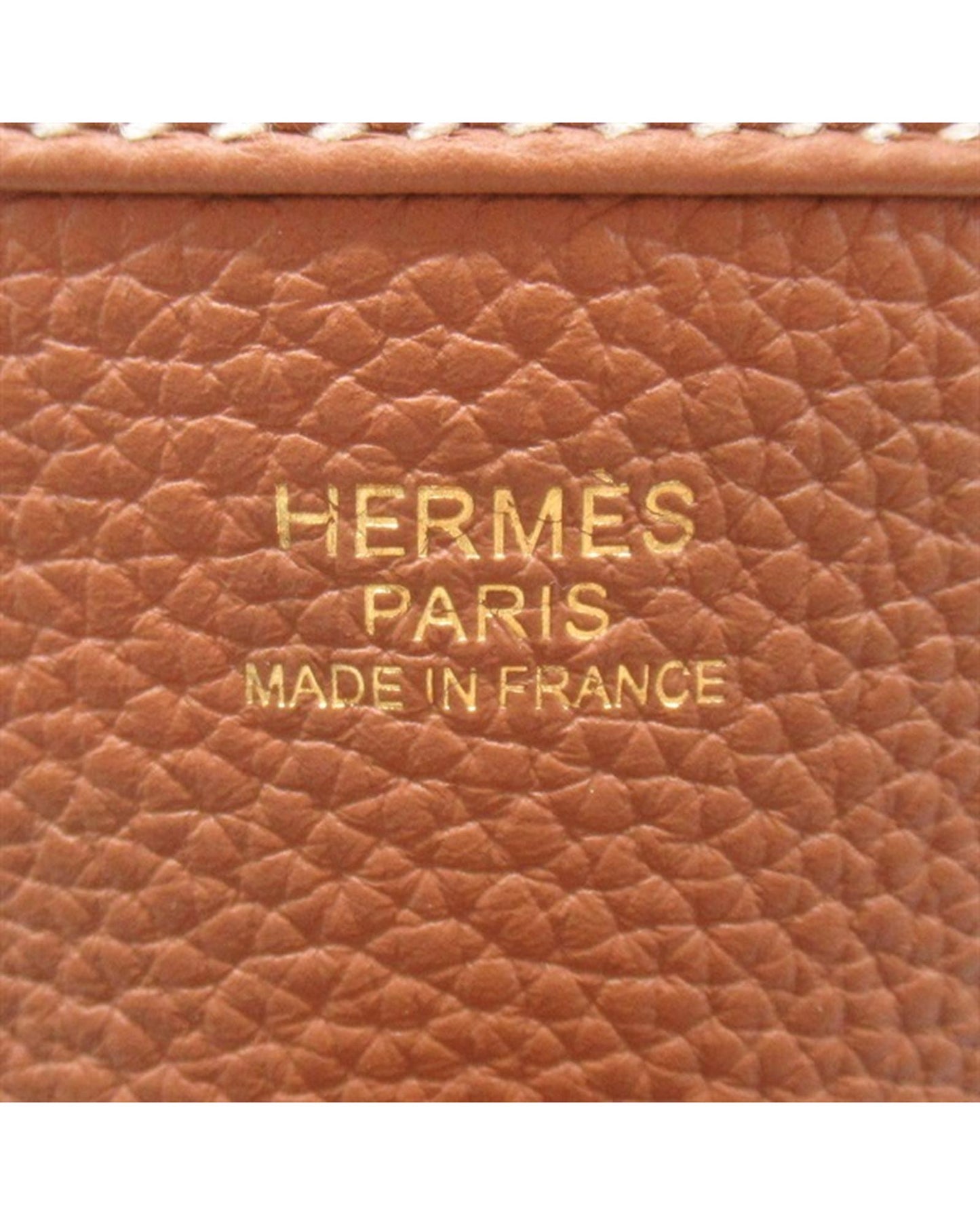 Hermes Women's Brown Clemence Evelyne PM Bag in Excellent Condition in Brown