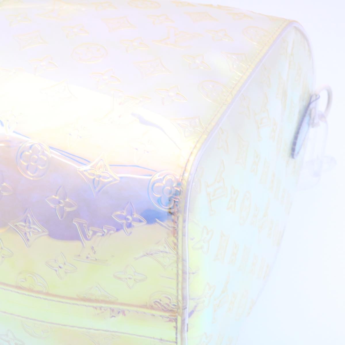 Louis Vuitton Monogram Prism Keepall Bandouliere 50 Bostonbag M53271 Auth 28628a