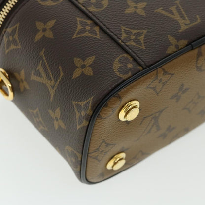 Louis Vuitton Monogram Reverse Vanity Nvpm Hand Bag 2way M45165 Lv Auth 32451a
