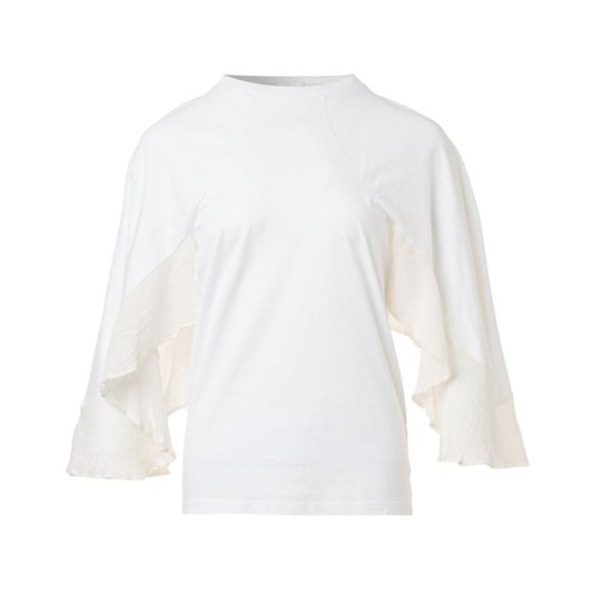Cotton Top with Sheer Detailing