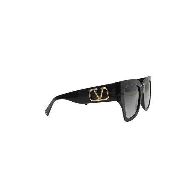 Black Sunglasses with Gold Logo