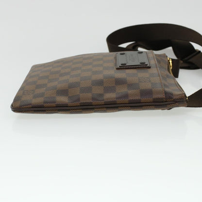 Louis Vuitton Damier Ebene Pochette Plat Brooklyn Bag N41100 Auth 45052a