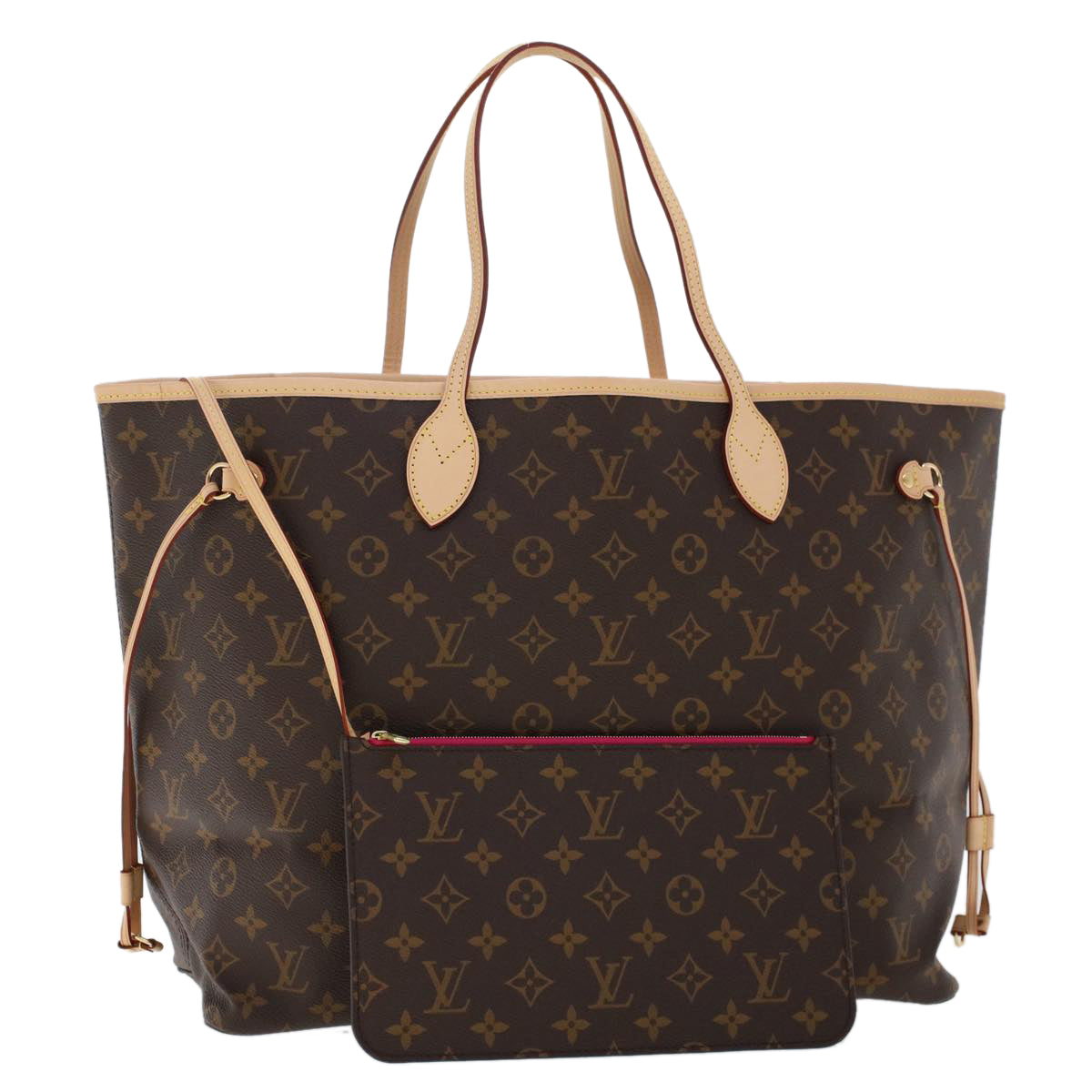 Louis Vuitton Monogram Neverfull Gm Tote Bag M40157 Lv Auth 47338a