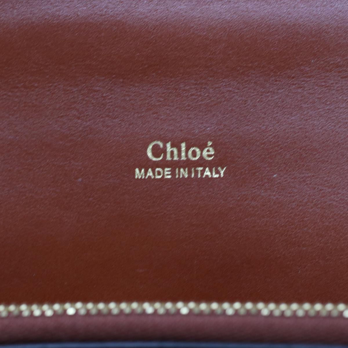 Chloe Abby Chain Shoulder Bag Leather Brown Chc19ws206 B72 Auth 49312a