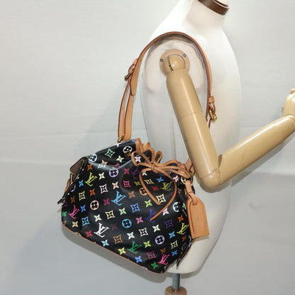 Louis Vuitton Monogram Multicolor Petit Noe Bag Black M42230 Lv Auth 50386a