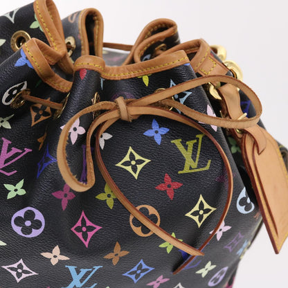 Louis Vuitton Monogram Multicolor Petit Noe Bag Black M42230 Lv Auth 50386a