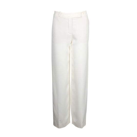 Elegant Wide Fit Ivory Pants