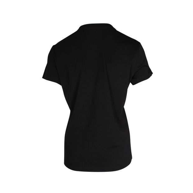 Kenzo Metallic Logo Print T-shirt in Black Cotton