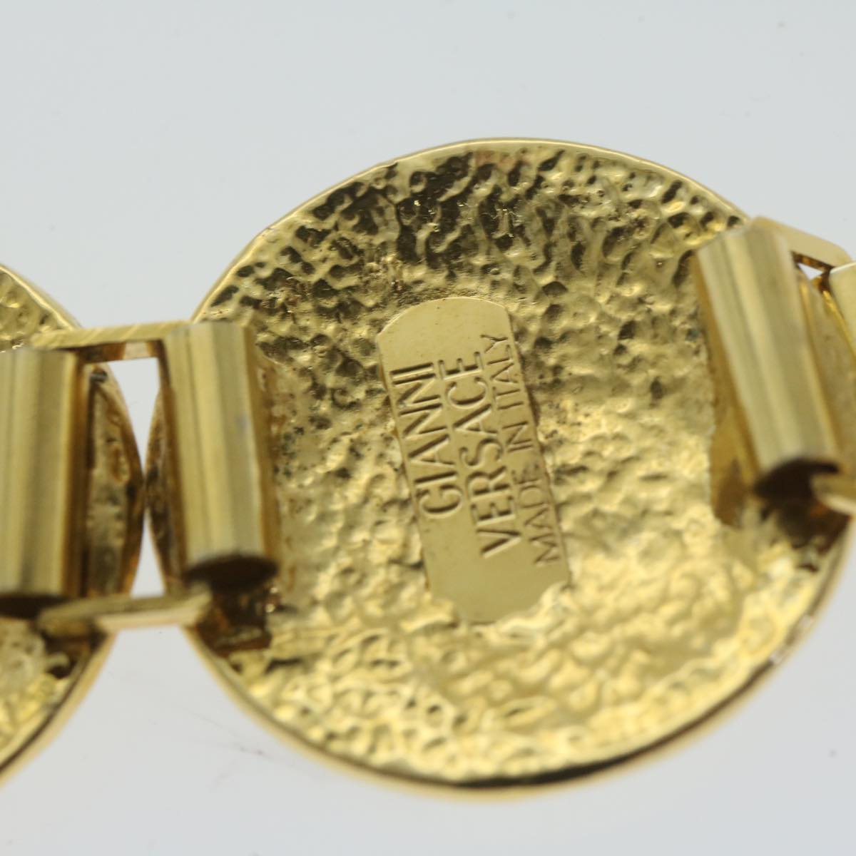 Versace Bracelet Gold Auth Am5625