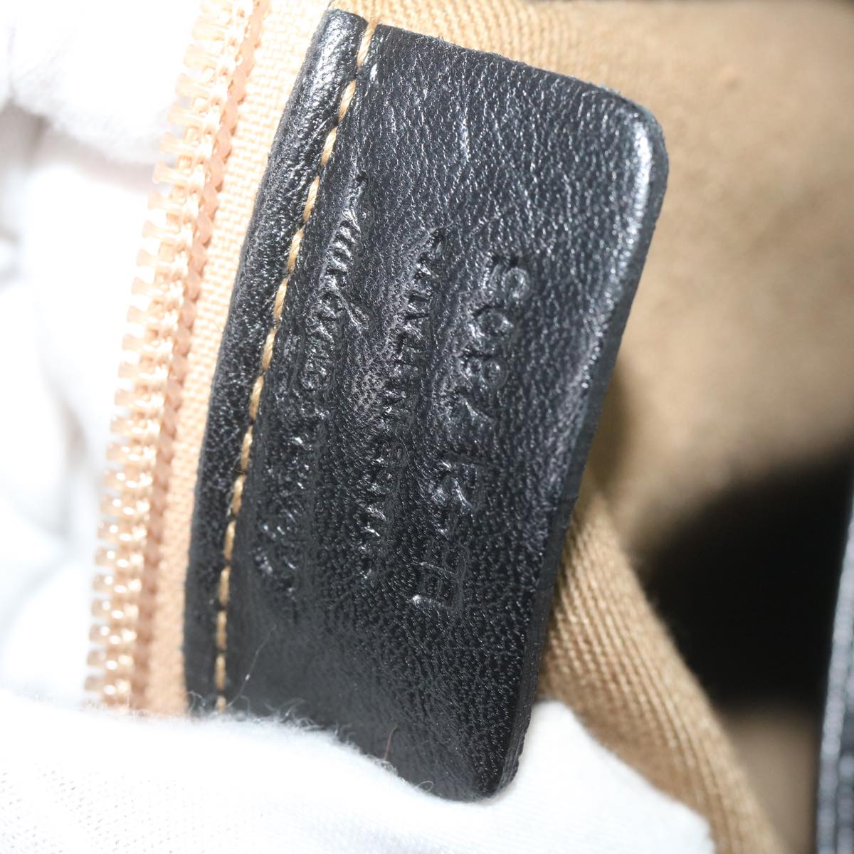 Salvatore Ferragamo Shoulder Bag Patent Leather Black Ee 217805 Auth Ar11049