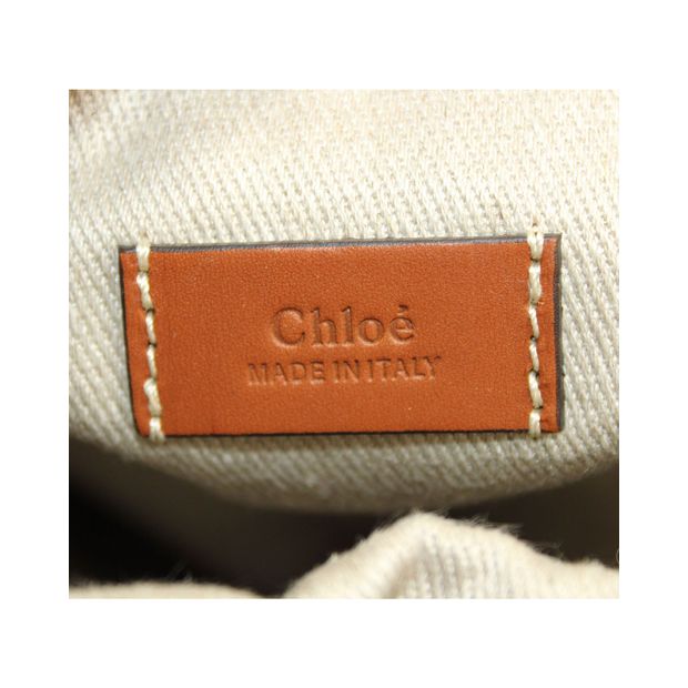 Chloe Medium Kayan Cutout Tote Bag in Brown Leather