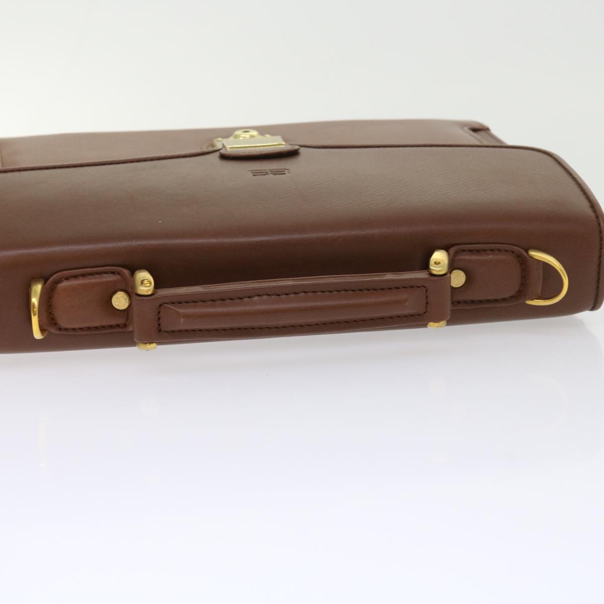 Balenciaga Shoulder Bag Leather 2way Brown Auth Bs8363