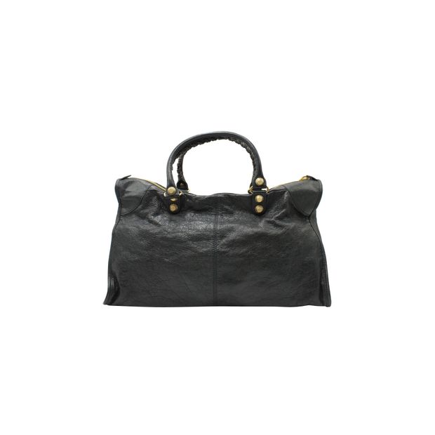 Balenciaga Giant 21 Work Bag in 'Anthracite' Black Lambskin Leather