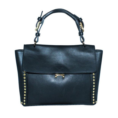 Black Studded Leather Bag
