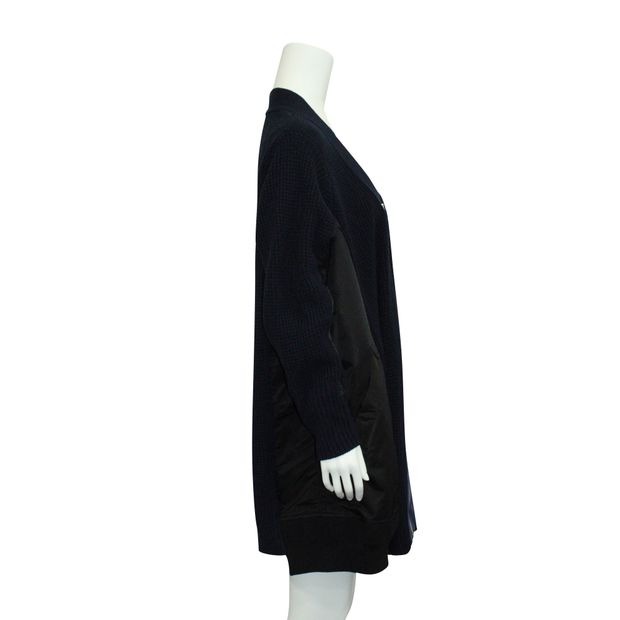 Navy Blue Long Cardigan Jacket