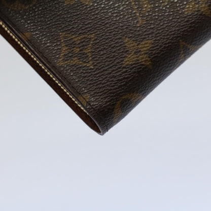 Louis Vuitton Monogram Porte Monnaie Zip Long Wallet M61727 Lv Auth Yk8672
