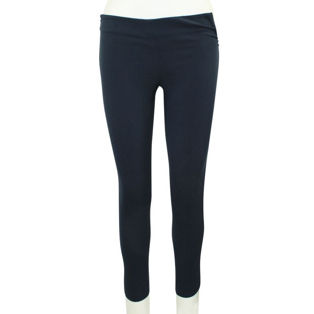 CONTEMPORARY DESIGNER Navy Blue Slim Fit Pants with Zippers